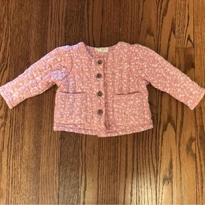 Floral Quilted Jacket, 18 mo